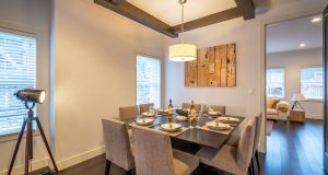 dining with pendant light