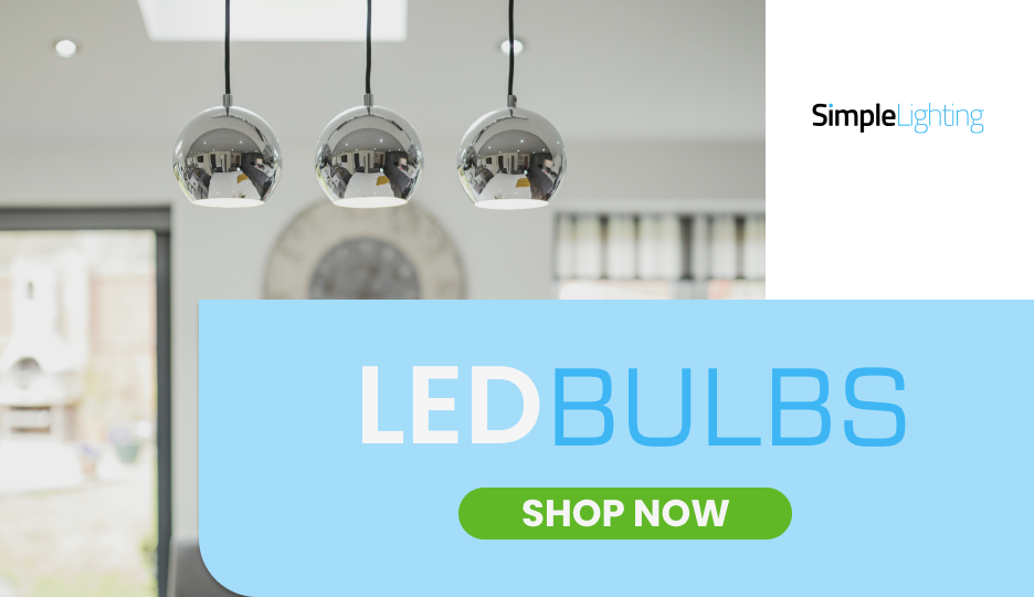 Simple Lighting LED Bulbs Shop Now Banner