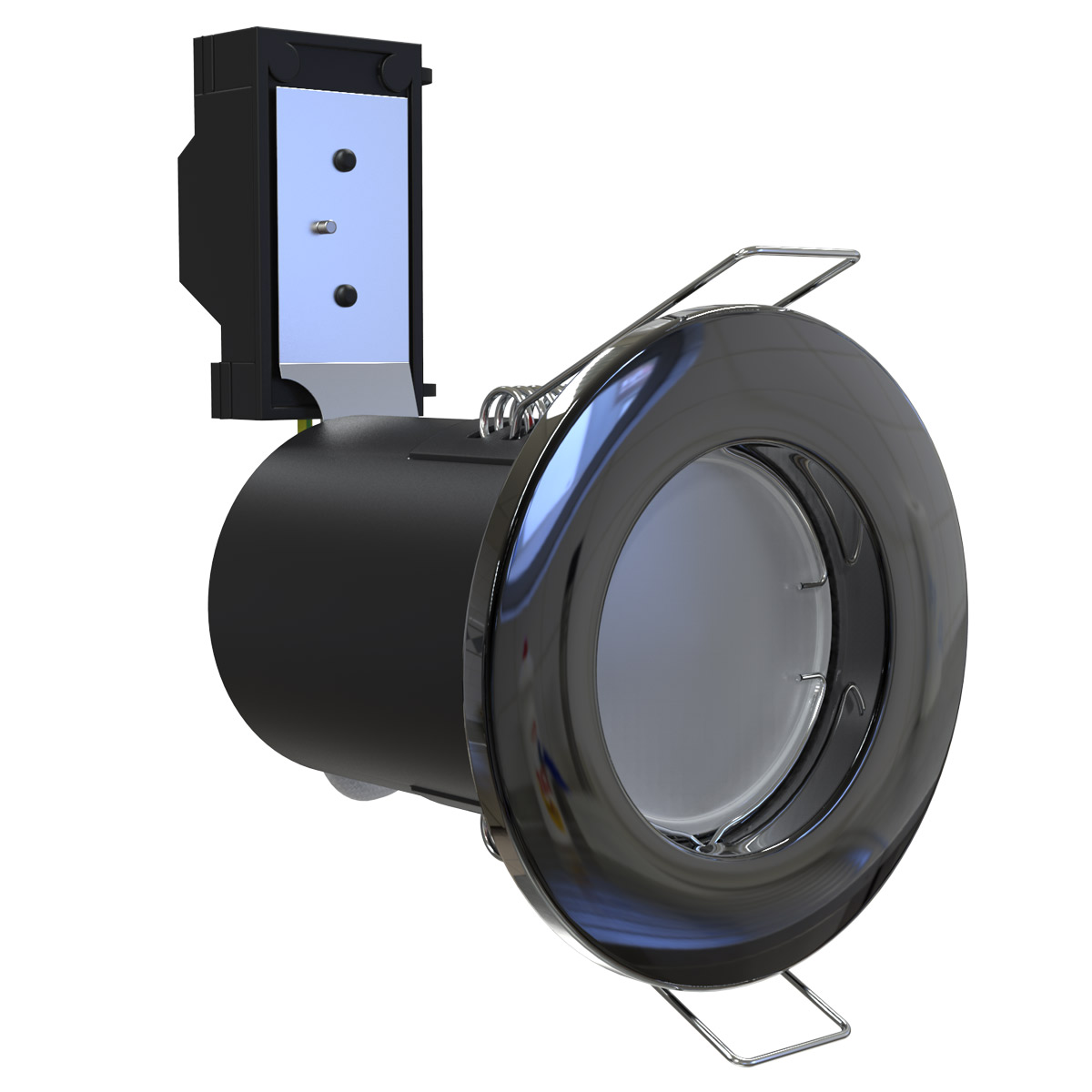 View Fire Rated Downlight Fixed GU10 with a Black Finish information